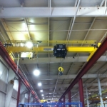 Milwaukee single girder crane install